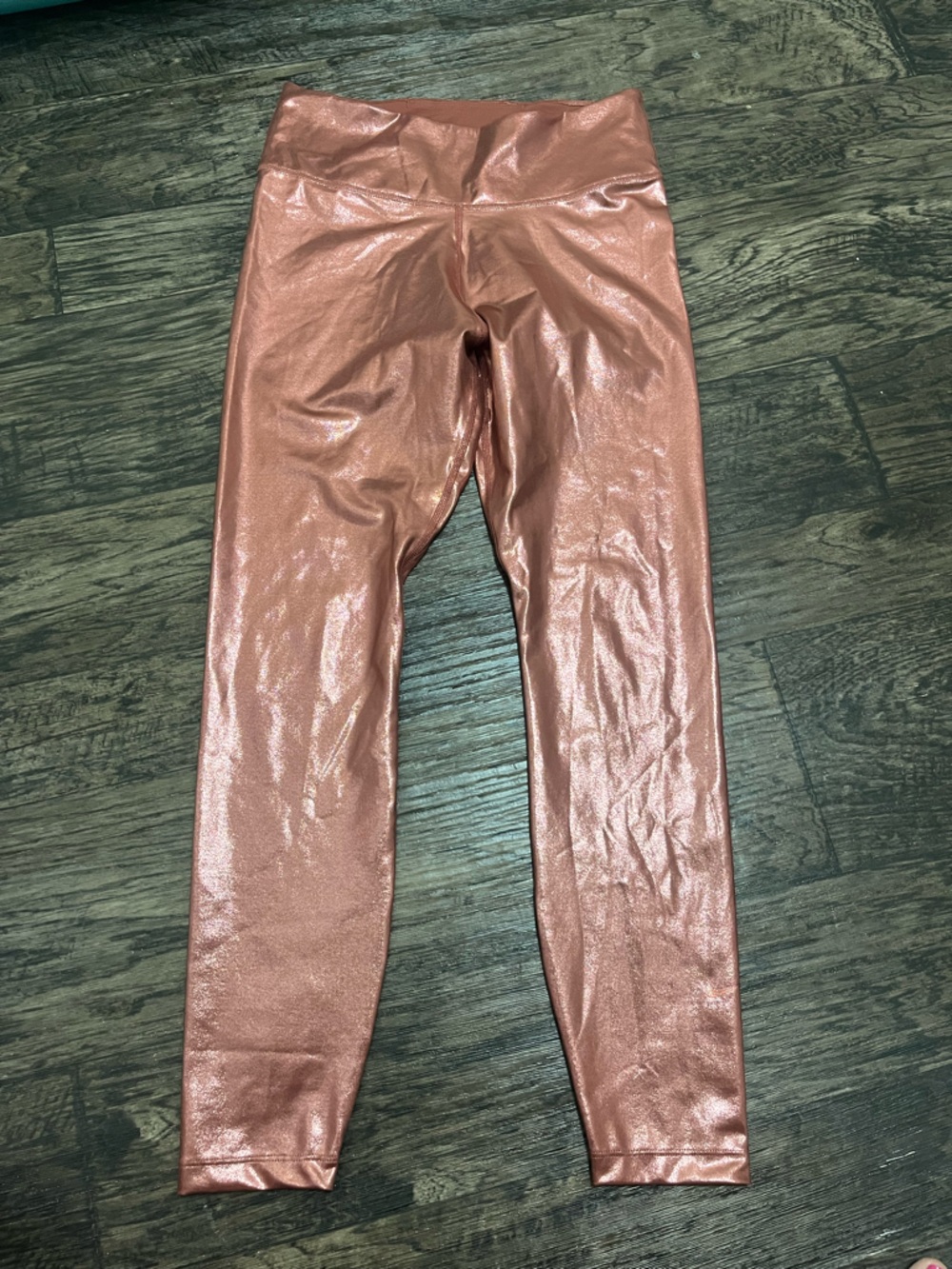 Nike women’s  Metallic Rose Gold Leggings
